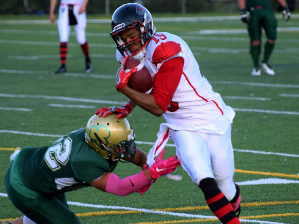 The Central Alberta Buccaneers improve to 7-0 after defeating the Airdrie Irish on Saturday, July 23, 2016.