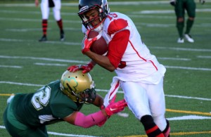 The Central Alberta Buccaneers improve to 7-0 after defeating the Airdrie Irish on Saturday, July 23, 2016.